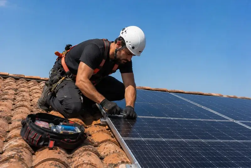 Maintenance et monitoring de panneaux solaires à Lescheroux